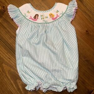 Striped Aqua Kids Bodysuit